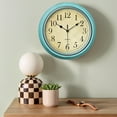 thumbnail image 2 of Unique Bargains Battery Operated Non Ticking Wall Clock Blue, 2 of 6