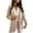 Khaki, variant on Lilgiuy Womens Ladies Solid Turn Down Collar Jacket Long Sleeve Coat Outerwear Blazer Winter Dresses for 2022