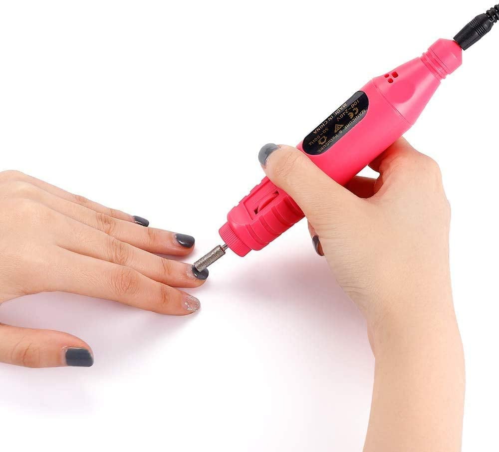 Nail Burr Manicure Pedicure Drill Set Electric Nail Care Set With 6Pcs