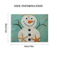 thumbnail image 3 of snowman starfish folk art Fine Art  Aesthetic   Poster ＆print Wall Painting  for Classroom Kitchen Office Farmhouse Bathroom Room Decor Pictures Wall Art Painting Canvas Prints Wall Art, 3 of 6