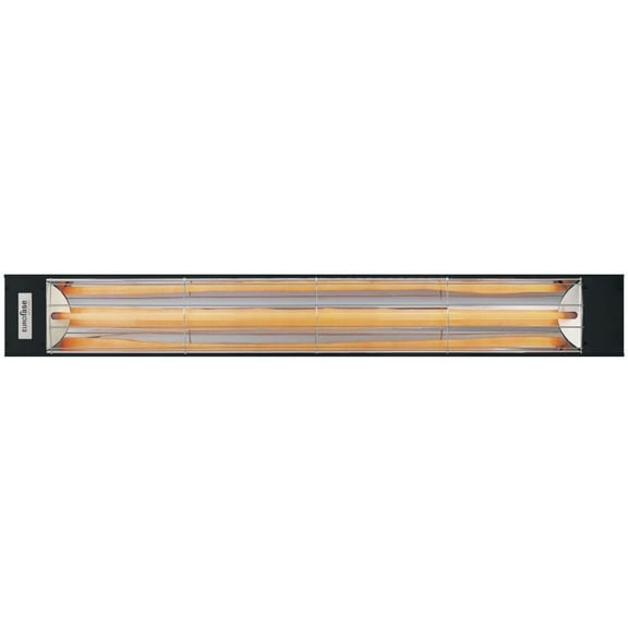 Eurofase Heating - 3000 Watt Single Element 61 Inch Electric Patio Heater-208 Voltage-Black Finish-No Fascia Decorative Fascia