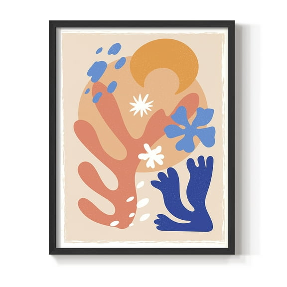 Matisse CDLXXI in Black Solid Wood Framed Print No Nail Hanging