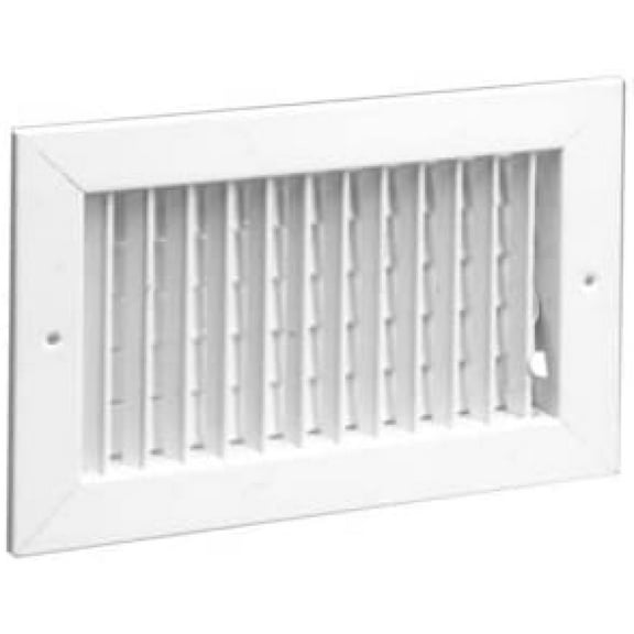 Hart & Cooley 75002-8" x 4" 821 White Steel Register Vertical Fins