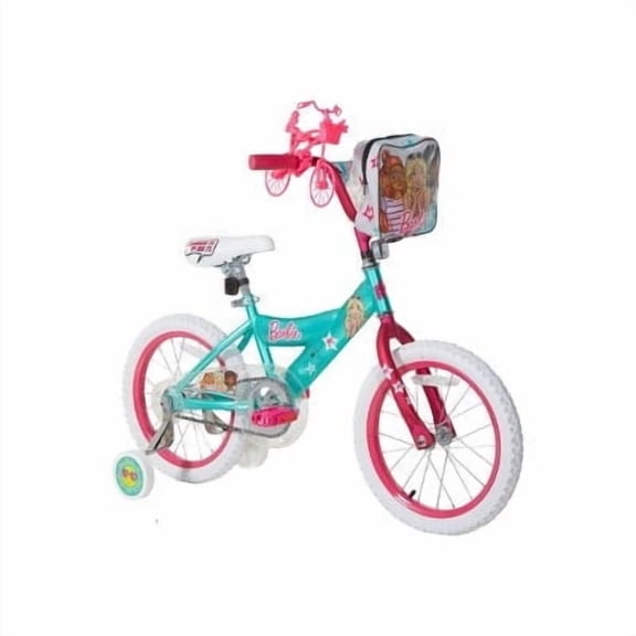 Barbie 16-inch Girls' Bike by Dynacraft for Kids Ages 5-7 Years - Fun and Stylish Design, Sturdy and Durable, Perfect for Kids Learning to Ride, Easy to Assemble, Ideal for Young Riders, 1-Count