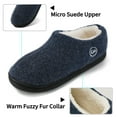 thumbnail image 5 of Ecetana Womens Comfortable Slippers Plush Fleece Lined Memory Foam Closed Back House Shoes, 5 of 6