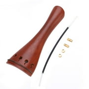 Hand Made Inlay Jujube Wood Violin Tailpiece with Metal Fine Tuner