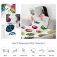 thumbnail image 6 of Fleece Blanket Pastoral Fruit Watermelon Grapes Blankets, Soft Cozy Warm Flannel Throw Blanket, Farm Kiwifruit Lemon Blanket for Bed Couch Sofa,30x40In, 6 of 9