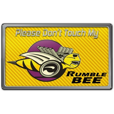 Bee Craft - Dodge Ram - Please Don't Touch My Rumble Bee Dash Plaque | American Car Craft