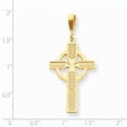 thumbnail image 2 of 14k Yellow Gold Celtic Cross Pendant Charm, 2 of 2