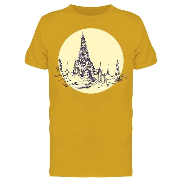 Old Siam Temple In Bangkok T-Shirt Men -Image by Shutterstock, Male Small
