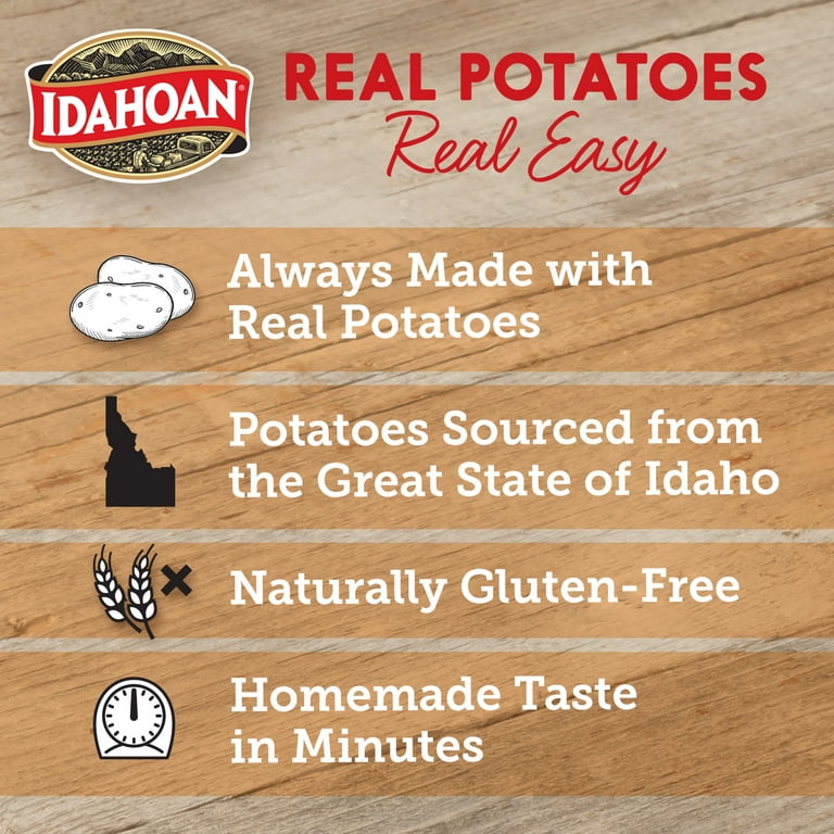 Idahoan Instant Mashed Potato Mix Seasoned with Hidden Valley Original Ranch 4oz Walmart