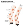 thumbnail image 2 of Naloa Orange Peach Thigh High Socks Extra Long Stretchy Sock Women Over Knee High Opaque Stocking Daily Wear, 2 of 6