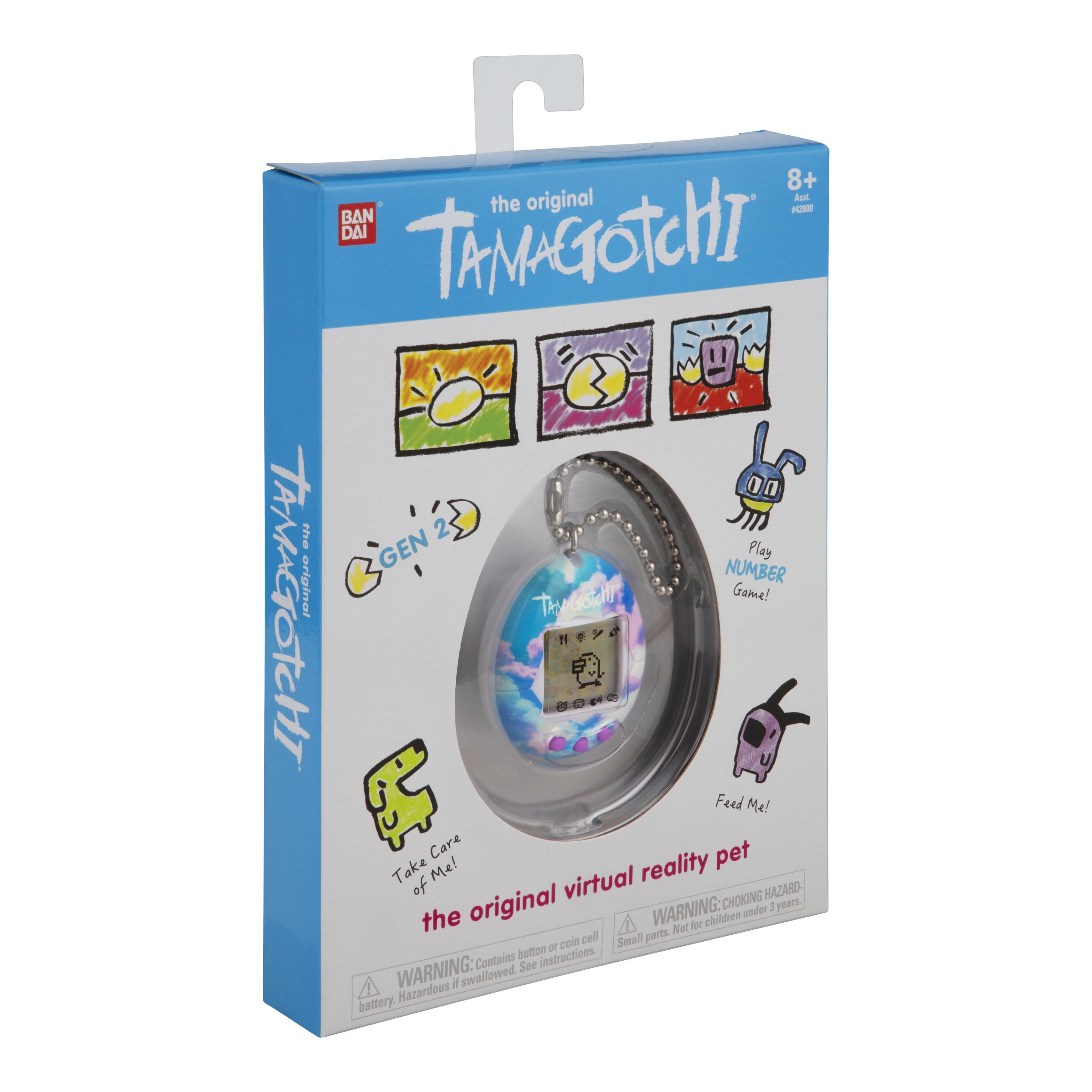 Blue W/ Silver Gen 2 for sale online 2018 Tamagotchi Virtual Reality Pet 