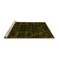 thumbnail image 2 of Ahgly Company Machine Washable Indoor Rectangle Abstract Yellow Modern Area Rugs, 7' x 10', 2 of 4