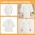 thumbnail image 4 of RENACLIPY 3pcs Disposable Bathrobes For Salon Spa Comfortable Gown For Guests Versatile Robes Breathable For Sauna Use, 4 of 8