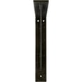 thumbnail image 3 of Ekena Millwork 2"W x 12"D x 12"H Traditional Steel Bracket, Antiqued Warm Silver, 3 of 13