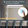 thumbnail image 4 of eccomum LED Mirror Lights Wireless Portable Rechargeable Vanity Light 3 Brightness Touch Control Makeup Light for Bathroom Dressing Room, 4 of 7