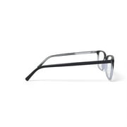 Walmart Mens MV004 William Square Prescription Eyeglasses with Case, Black Gradient