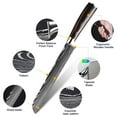 thumbnail image 2 of Dfito 8 inch Bread Knife, Stainless Steel Ultra Sharp Kitchen Chef Knife, Ergonomic Handle Knife for Professional Chefs, 2 of 10