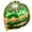 Golden green, variant on Heart Shaped Jewelry Holder Soft Velvets Lining Organizer for Earrings Bracelet