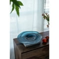thumbnail image 5 of A&B Home Mayron Glass Plate with Swirl Design - 17.5"Dia. x 3" - Blue/White, 5 of 5