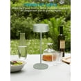 thumbnail image 4 of 2 Pack Cordless LED Table Lamp, Aluminum Portable Rechargeable Desk Lamp, Dimmable Touch Lamps for Bedroom Living Room Restaurant Patio, Green, 4 of 8