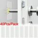 thumbnail image 2 of Tope de puerta para inodoros, almohadilla de silicona anticolisión, parachoques autoadhesivo, almohadilla de protección silenciosa, 40/8 piezas, 2 of 4