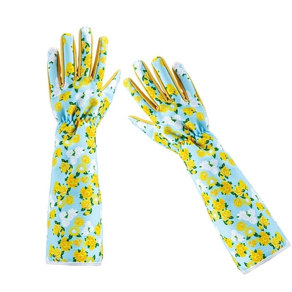 YIEMEEN Women Long Garden Gloves Rose Pruning Gloves, Thorn Proof Gardening Gloves