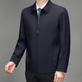 thumbnail image 4 of Jackets for Men, Lapel Collar Casual Business Jacket for Men Full Zip Front Slim Relaxed Fit Tops Fall Elegant Office Formal Coat, 4 of 7