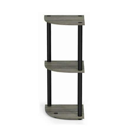 

Porch \u0026 Den-1PK Porch & Den St. Marks 3-tier Corner Multipurpose Shelving Unitfrenchoakgrey/black