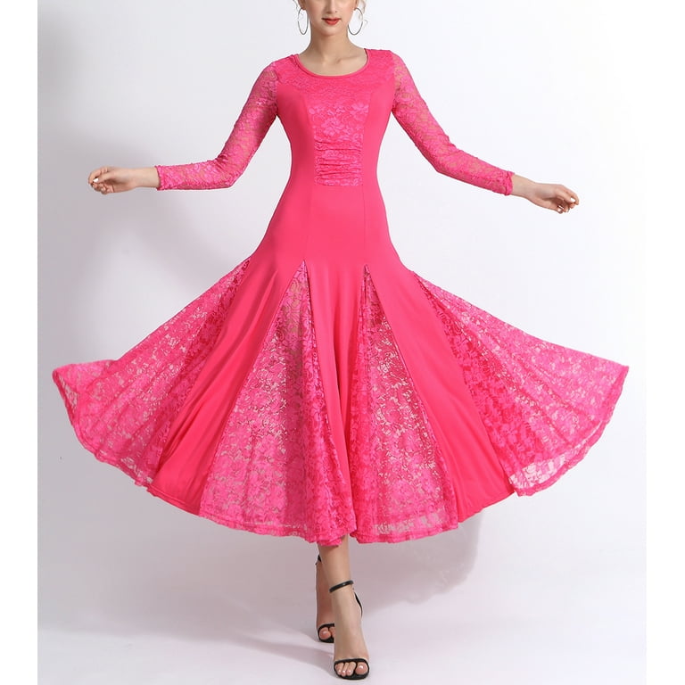 Long Ballroom Smooth Flamenco Fashion Waltz Modern Dance Dresses