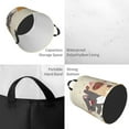 thumbnail image 5 of LNWH Laundry Basket, Cartoon Hand Drawn Cat Pattern Foldable Laundry Hamper with Handles Waterproof, Small Size, 5 of 8