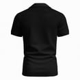 thumbnail image 5 of NOLDARES Mens Slim Fit Ribbed Polo Shirt Textured Knit Summer Golf Vacation Shirt(Black,M), 5 of 9