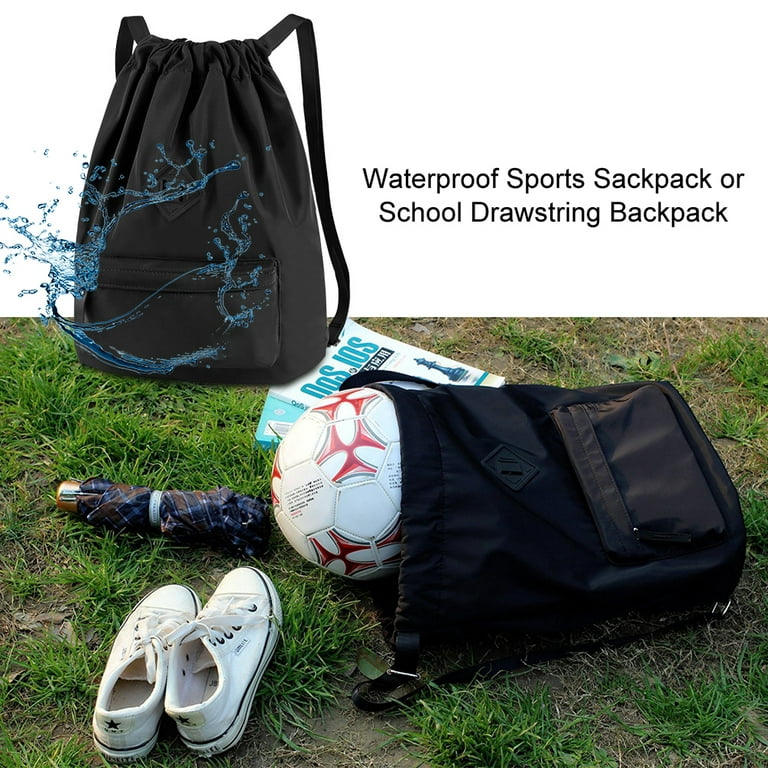 FURLOU yellow marble Drawstring Backpack Sport Gym Sackpack for Men Women  Waterproof Travel Backpack