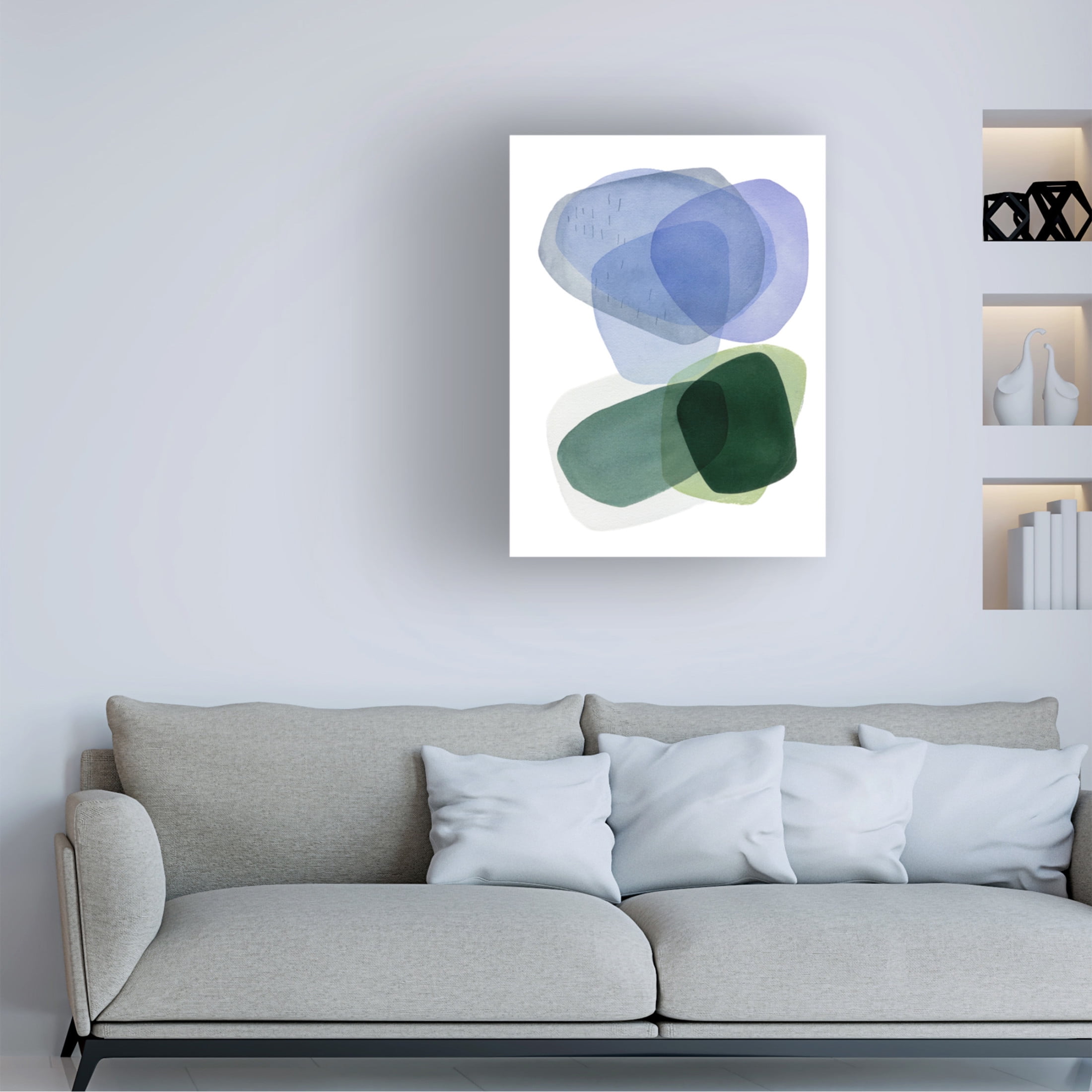 Canvas Wall Art - Simone Christen 'On The Riverbank III' Wall Art for Living Room, Bedroom, or Office Décor by Trademark Fine Art - 18 x 24 Inches