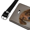 thumbnail image 2 of Red Smooth Dachshund Wiener Dog Breed Rectangle Leather Luggage Card Suitcase Carry-On ID Tag, 2 of 8