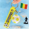 thumbnail image 1 of Productos con temática de deportes de pelota Llaveros de balón de fútbol realistas Accesorios Mercancía Llaveros tridimensionales Llavero de metal, 1 of 6