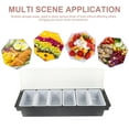 thumbnail image 2 of WRISTBIQUE Black Plastic Snack Container Divided for Home Storage, 2 of 7