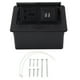 thumbnail image 1 of Regleta de enchufes de mesa oculta con 2 puertos USB, enchufe universal de escritorio para oficina y escuela., 1 of 14