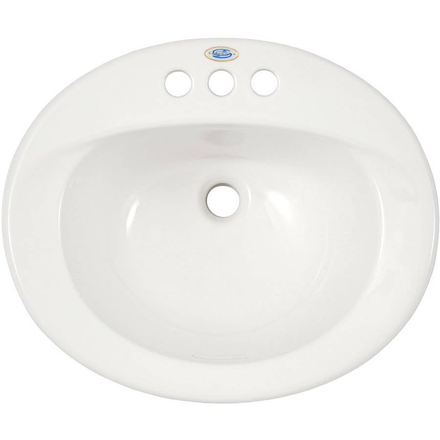 Toto Supreme 20" Drop In Bathroom Sink with 3 Faucet Holes Drilled