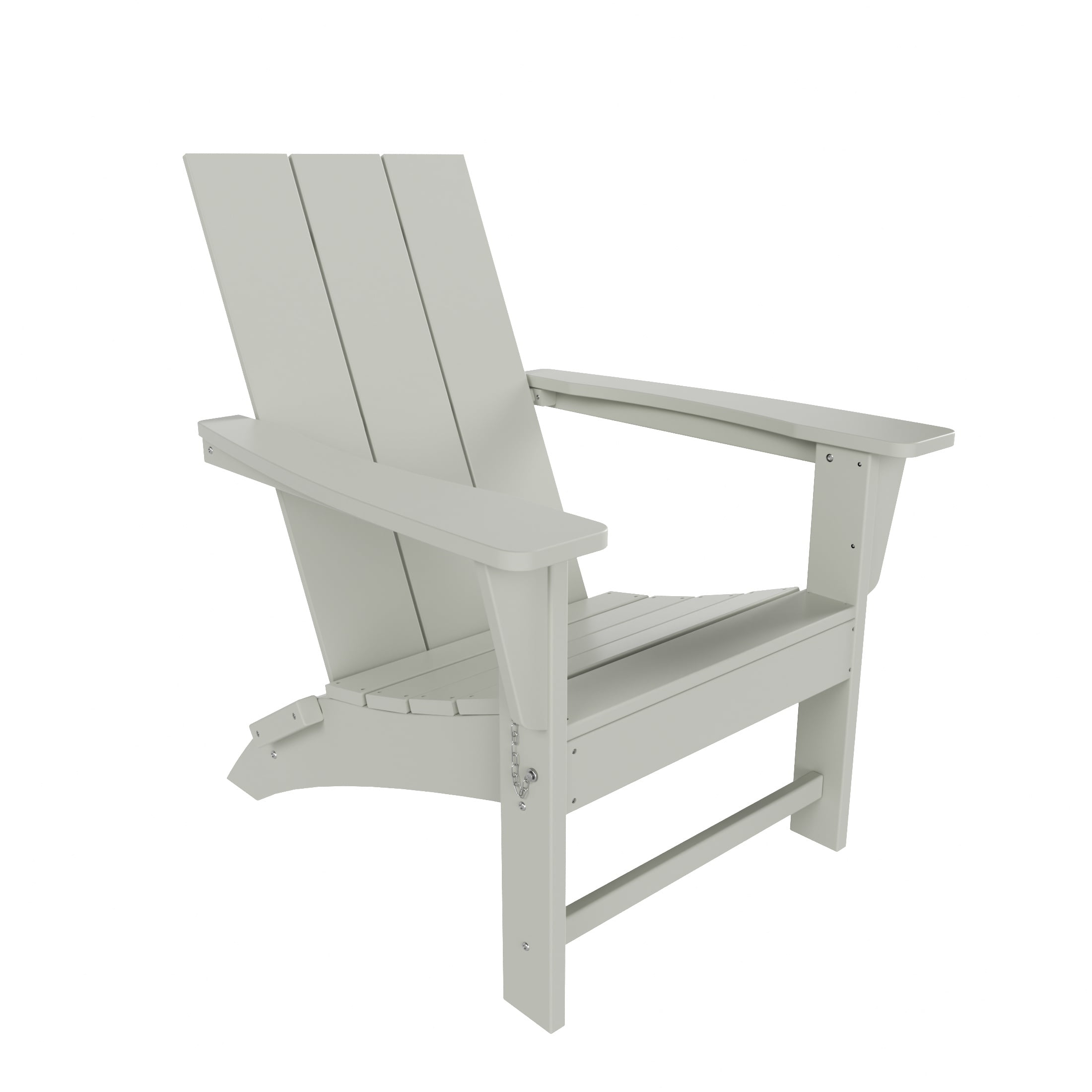 WestinTrends Ashore All-Weather Poly Lumber Adirondack Chairs, Foldable Modern Farmhouse Design, Outdoor Patio Seating, Sand