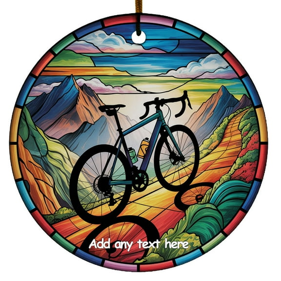 A Road Bicycle Ornament – Customizable Ornament for Loved Ones, Family or Friends, Christmas 2025 Holiday Tree Decoration