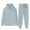 Grey, variant on Flash Deal White Fox Sweat Set Women's Autumn And Winter Letter Print Loose Casual Hooded Sweatshirt With Pocket Two Piece Set Of Sweatpants White Fox Hoodie Set White XXL Clearance