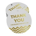 thumbnail image 1 of Inkdotpot Real Gold Foil Thank You For Celebrating With Us Bridal Shower-Baby Shower-Retirement-Wedding-Birthday Tags Favor Hang Paper Tags 50 Pieces, 1 of 7