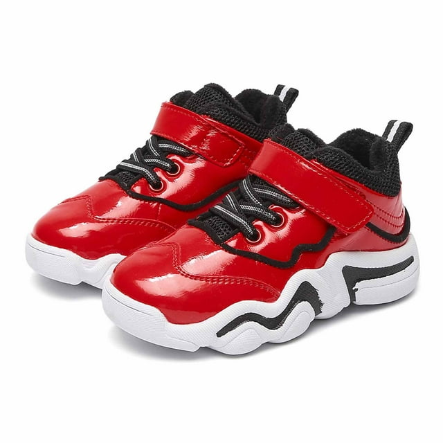 LSLJS Printemps et Cuir Garçons Mode Légères Respirantes Résistantes à l'Usure Chaussures de Sport Décontractées, Espadrilles pour Garçons