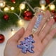 thumbnail image 5 of mfyjkho Llavero de árbol de Navidad con diamantes de imitación, plástico, 11,5 x 4,5 cm, ideal para llavero de coche o bolso, accesorio festivo, 1 unidad., 5 of 6