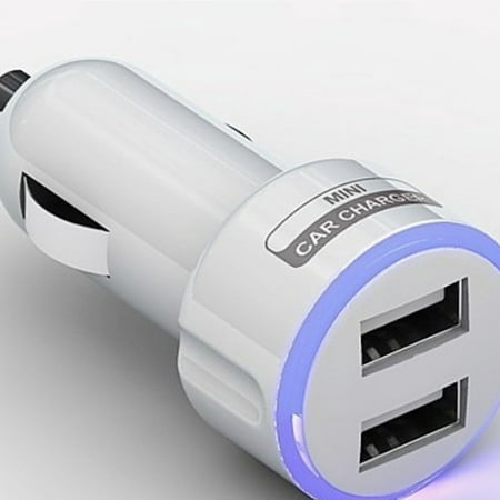 Cigarette Lighter 2 Ports USB Charger Car Auto Charging Adapter Cell Phone (Best Car Mobile Charger)