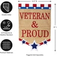 thumbnail image 2 of Veteran & Proud Garden Flag, 2 of 6