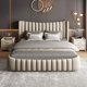 thumbnail image 2 of Nordic Wood Couple Bed Queen Size Multifonction Modern Lounge Bedroom Bed Storage Space Camas De Casal De Luxo Home Furniture My Lux Decor Round, 2 of 8
