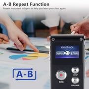 Electronicstar Voice Activated 8GB Mini Portable Tape Dictaphone Voice Recorder